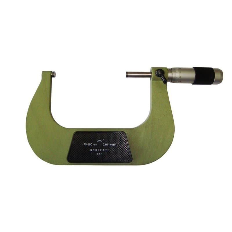 Borletti meln/4 W – Micromètre Centesimale pour extérieur, Champ de mesure 75 – 100 mm