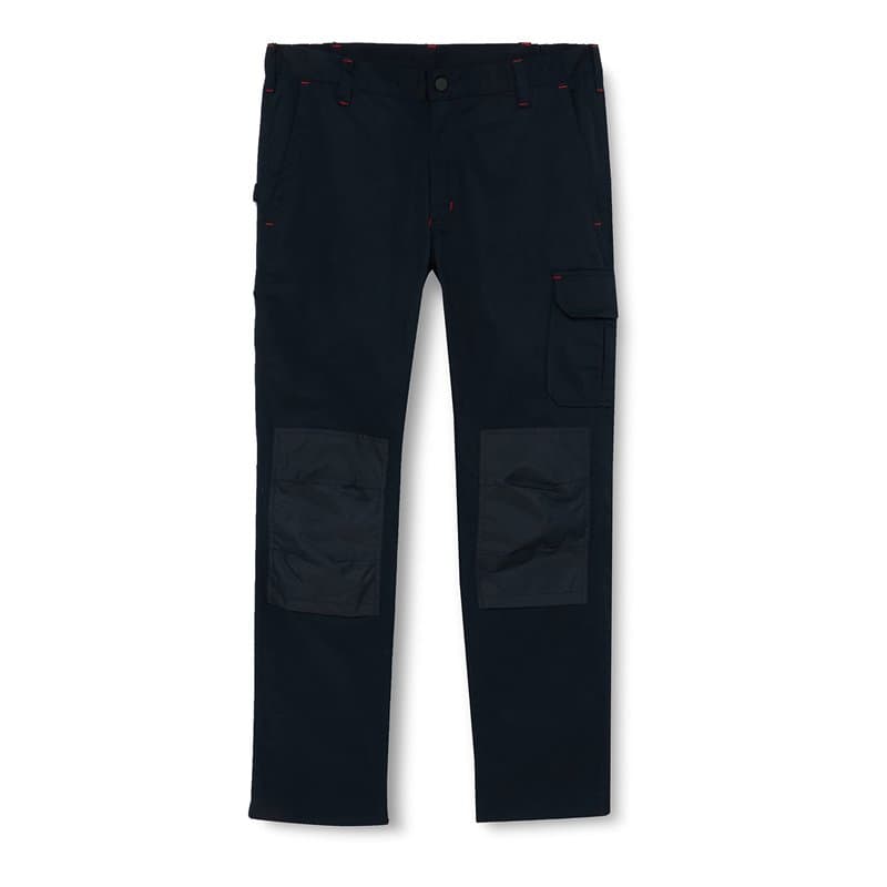 U-Power Pantalon de travail pour homme, pantalon cargo à taille élastique, avec poches genouillères, multi_poches, tissu confort
