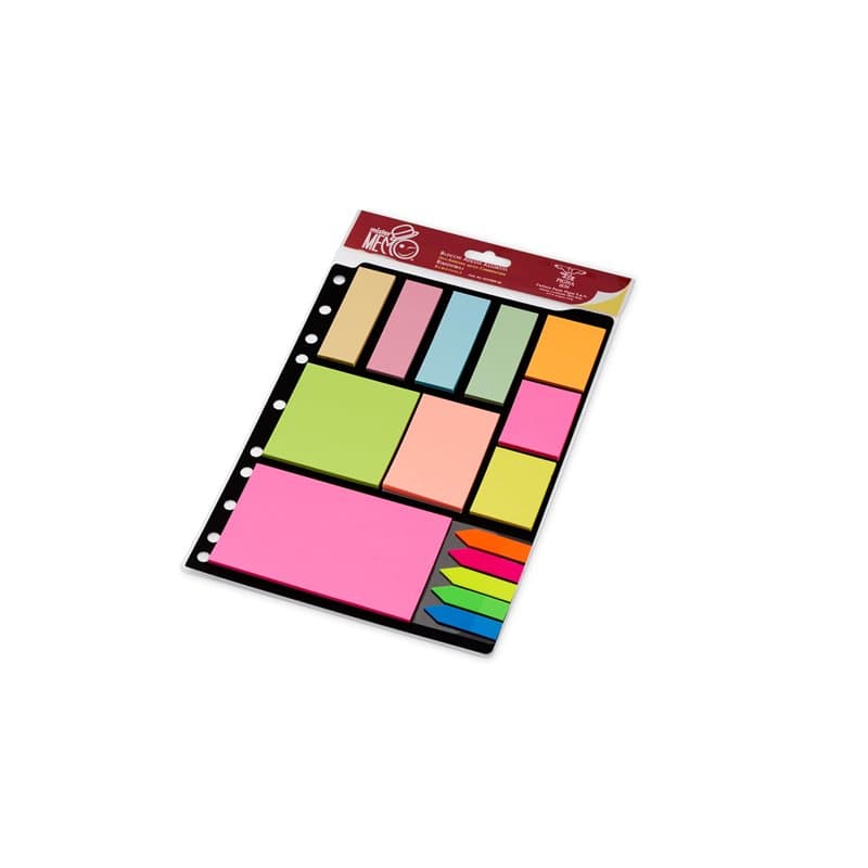 Pigna, MISTER MEMO notes autocollantes, couleurs assorties, taille 25x19 cm, 1 set