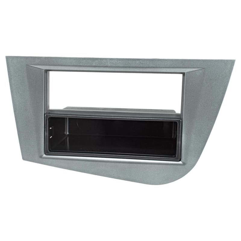 tomzz Audio 2449-010 Cache-Radio Compatible avec Seat Leon 2 (1P) 2005 à 2012 Gris métallisé