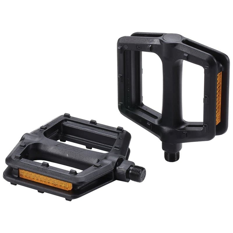 BBB Cycling TrailRide Pédales Plates VTT 9/16" | Aluminium CrMo Anti-Dérapant Durable | Convient pour VTT, Vélo Électrique et E-