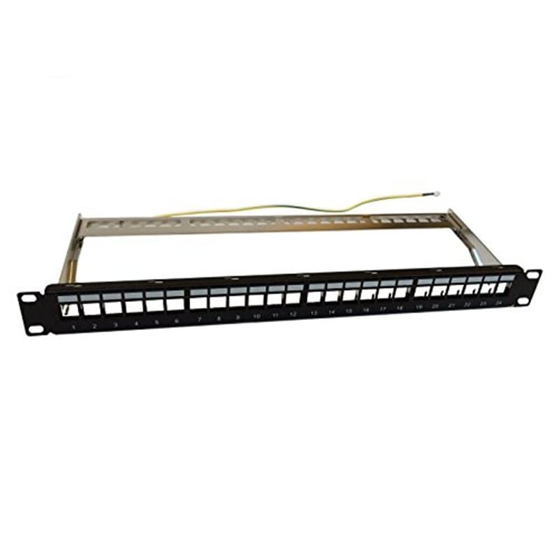 WP wpc-pan-bf24 Accessoire Panneau de brassage – Patch panels Accessory Noir