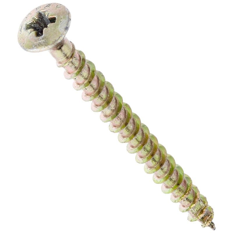 Spax vis linsensenkkopf-z, 5 x 60 mm-lot de 200–métal galvanisé jaune chromé