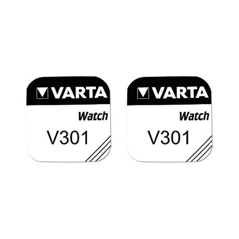 Pile de montre bouton varta 301 SR43SW 1.55v lot 2 piles - Varta, 301, SR43