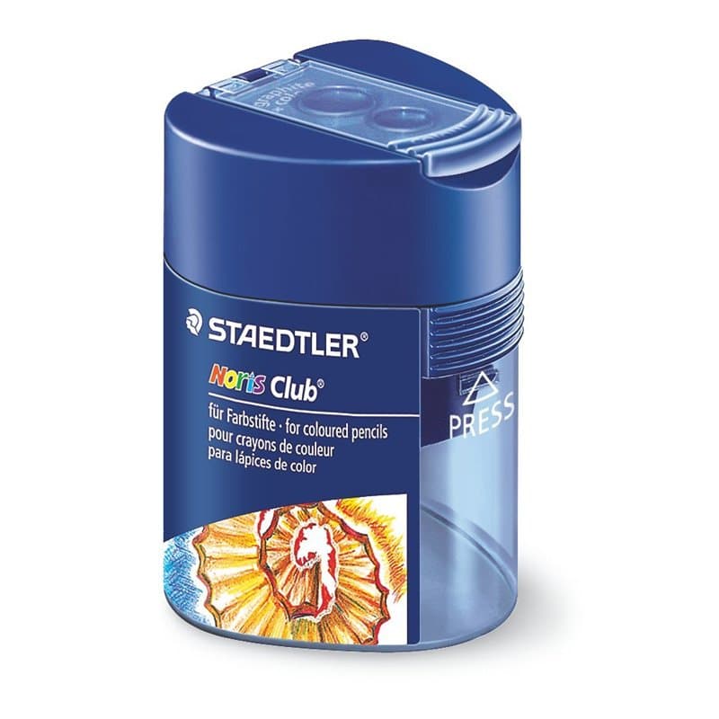STAEDTLER Noris Club 512 128 Lot de 10 taille-crayons triangulaires dans une boîte en carton