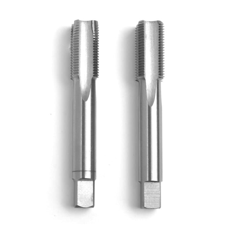 GSR Jeu de tarauds manuels professionnels, tarauds DIN 2184-2 HSS-G UNF 1/4-28, ébaucheur & finisseur, meulé, jeu de forets à mé