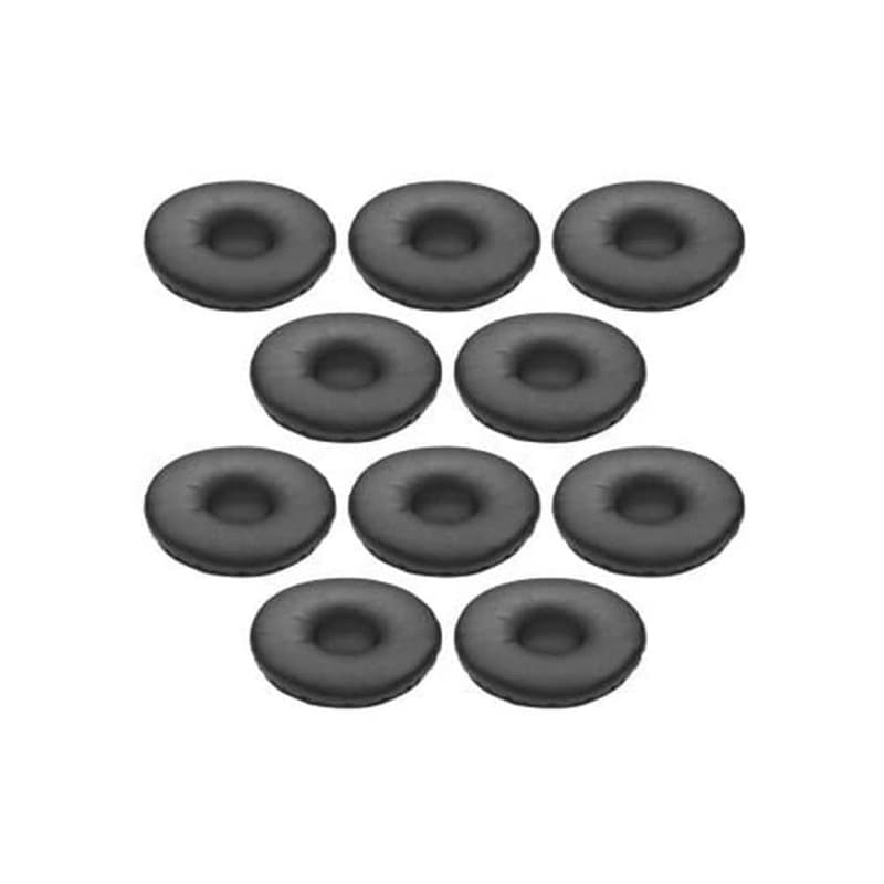 Jabra B2B Larges Coussinets Simili Cuir pour Jabra BIZ 2400 II Nouvelle Generation - Pack de 10 pièces Noir