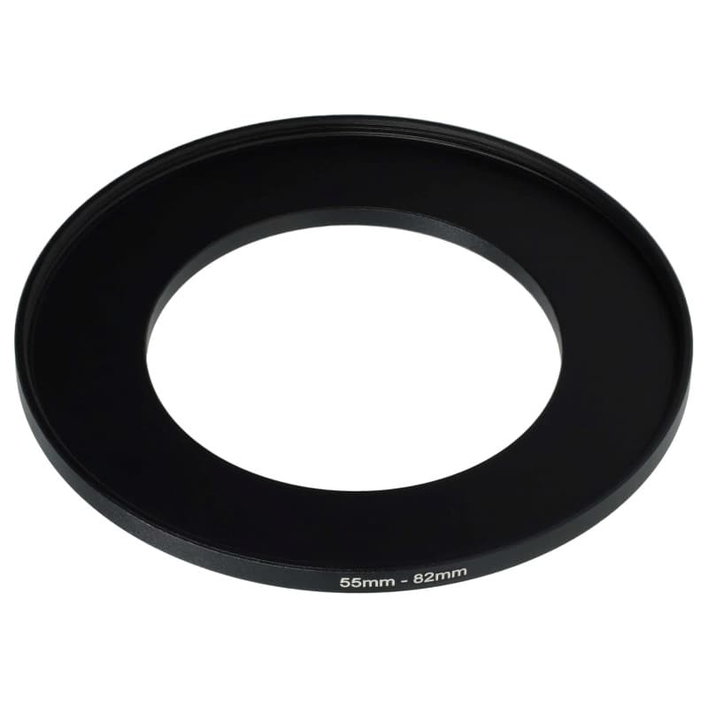vhbw Bague d'adaptation de Filtre Step-Up de 55 mm vers 82 mm pour Objectif d'appareil Photo - Adaptateur, métal, Noir