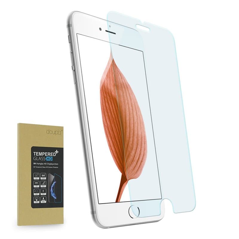 doupi Protection Ecran pour iPhone 6 Plus / 6S Plus (5,5 Pouces), Prime Film en Verre Trempé 0.3mm 9H Ultra Résistant Protecteur