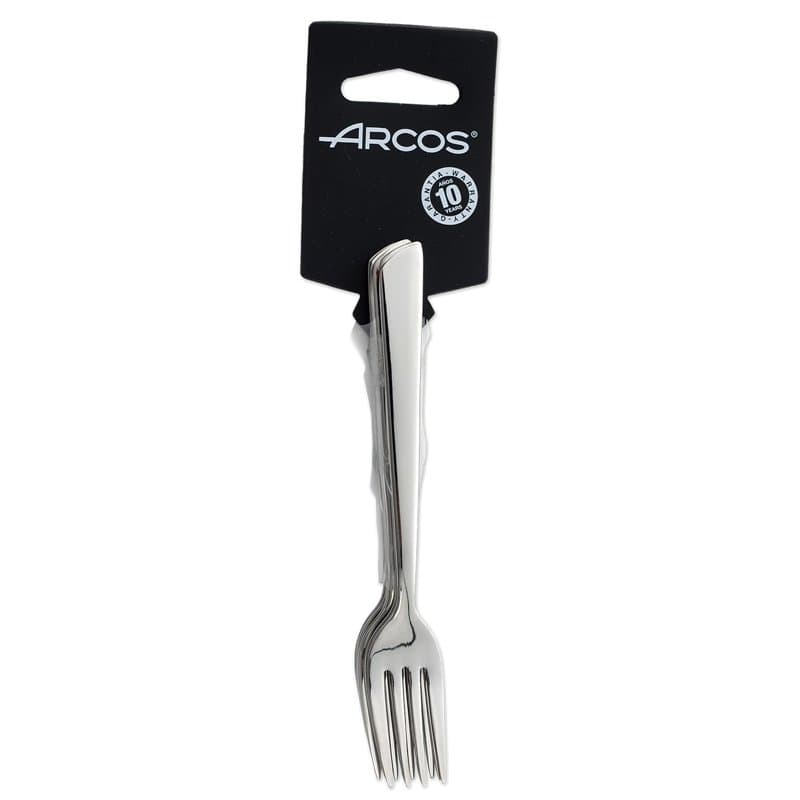Arcos Tenedores Tartes Acier Inoxydable 18/10, Jeu 6 Pièces, Monoblock 140 mm, Idéal Desserts et Réunions, Série Toscana