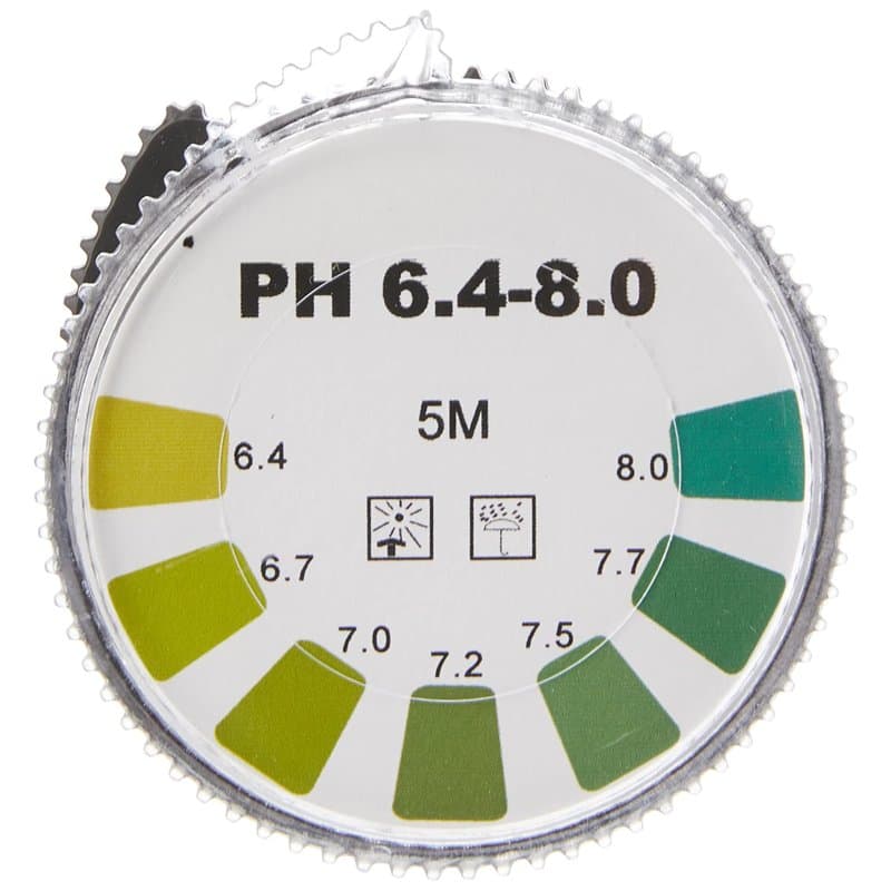 camlab 1171266 Bobine papier indicateur universel, PH 6,4–8, 7 mm x 5 m