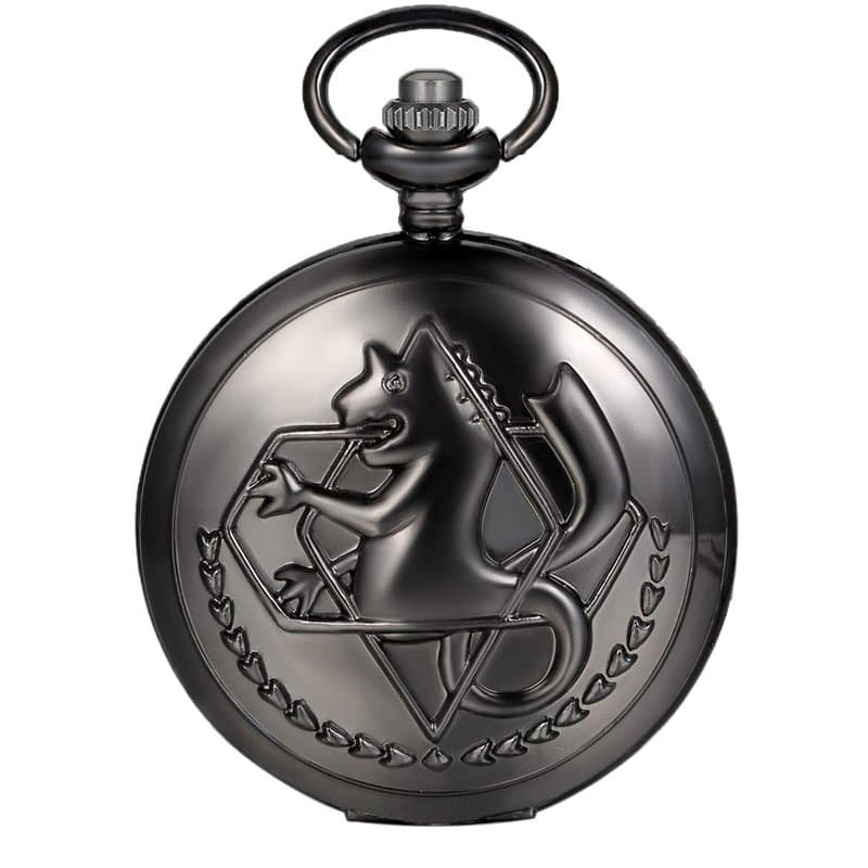 JewelryWe Montre de Poche Ronde Quartz Fantaisie Hippocampe Chiffres Romains Pendentif Collier Alliage pour Homme et Femme Coule