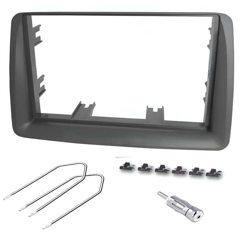Sound-way - Kit de Montage Autoradio, Façade Cadre de Radio 2 DIN, Adaptateur Compatible avec Fiat Panda (169) 2003-2012