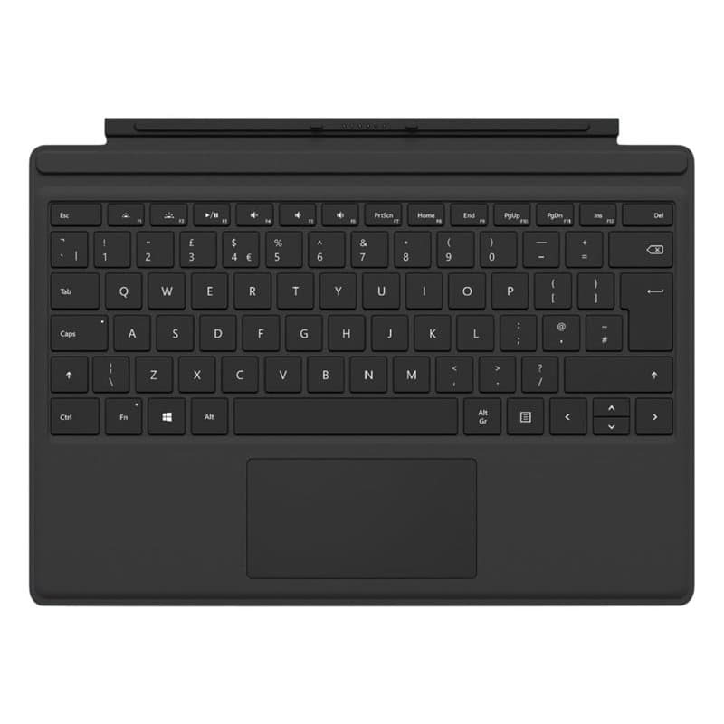 Microsoft Surface Pro Type Cover (pour Surface Pro 4-7) (QWERTY Espagnol) Noir (Reconditionné)