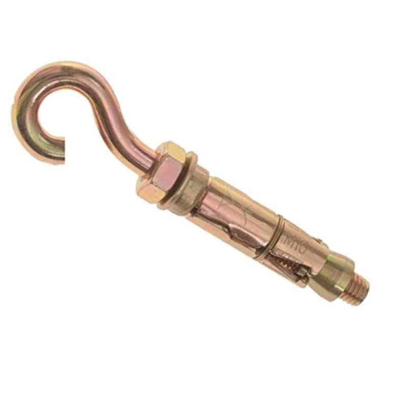 Bulk Hardware BH03969 Boulon à crochet avec pièce d'ancrage de protection, Set de 2 Pièces