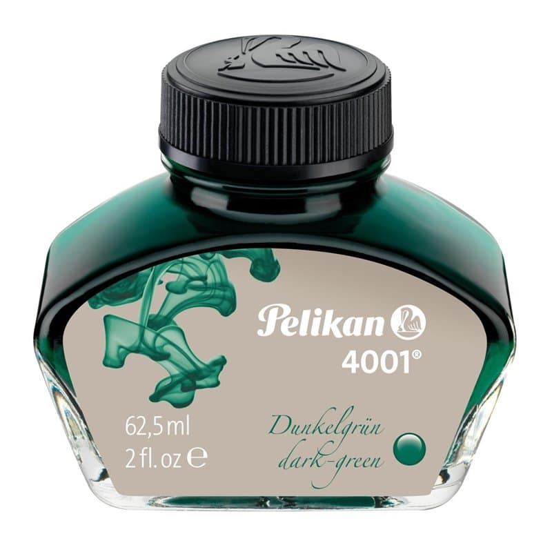 Pelikan 300063, encre 4001, flacon de 62,5 ml, vert foncé, 62.5 ml