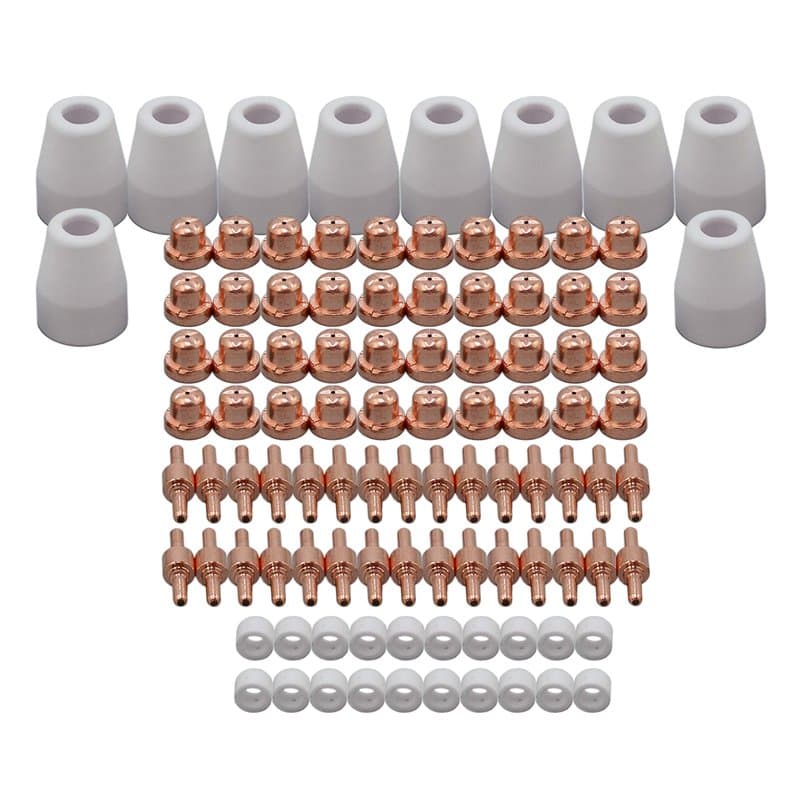 RIVERWELD Kit Consommables Standard pour Torche Plasma PT-31 LG-40/JG40 Buse 18866 Électrode 18205 Écran Céramique 18204 pour Dé