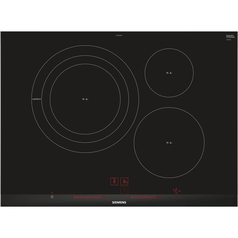 Siemens EH775LDC1E Plaque à induction intégrée avec capteur Noir 50/60 Hz