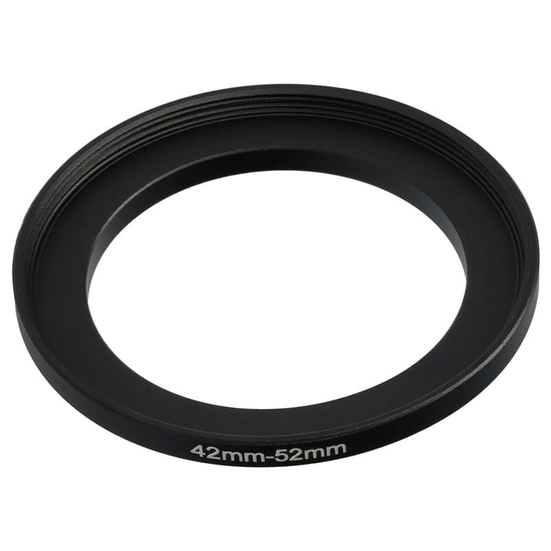 vhbw Bague d'adaptation de Filtre Step-Up de 42 mm vers 52 mm pour Objectif d'appareil Photo - Adaptateur, métal, Noir
