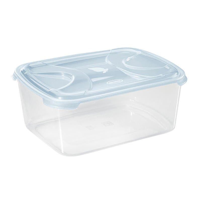 Tontarelli – Boîte rectangulaire 6,8 l Nuvola Bleu/Transparent
