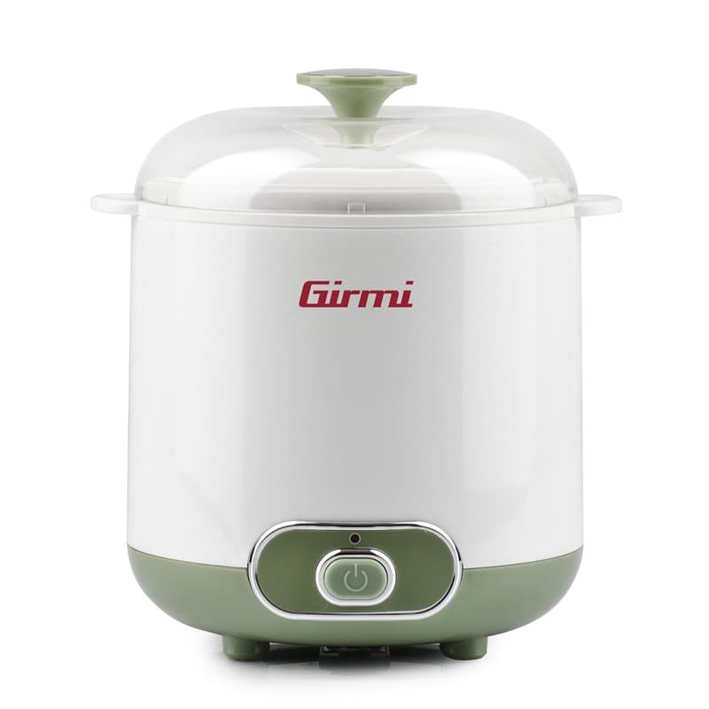 Girmi YG02 YG02 Yaourtière électrique avec accessoires pour yaourt grec, capacité totale 1,5 litres, 2 récipients pour utilisati