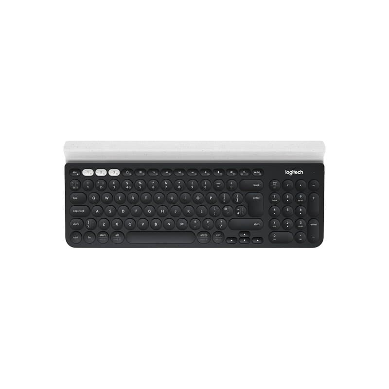 Logitech K780 Clavier sans Fil Multi-appareils, QWERTZ Disposition Suisse - Gris
