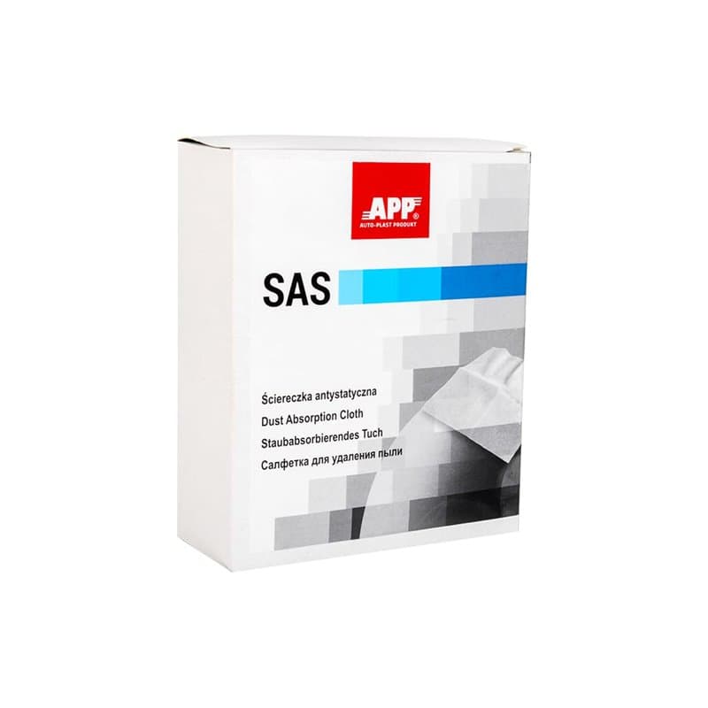 APP SAS - Chiffon antistatique avec adhésif | Élimine peluches de poussière, saletés, débris de ponçage, bois, métal, plâtre | P