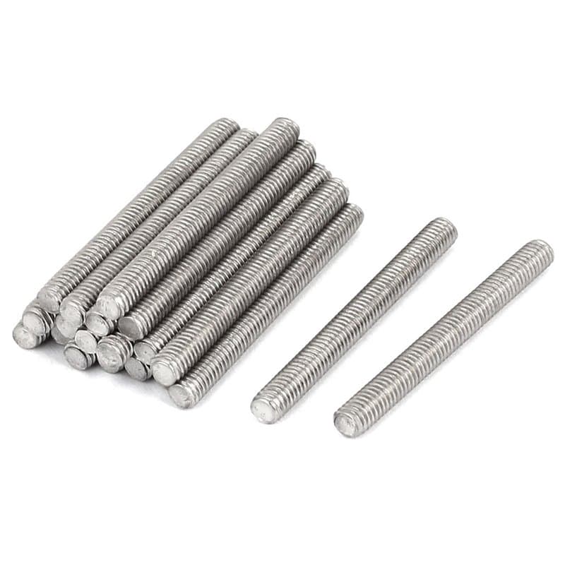 sourcing map Tige Filetée M4x40mm Acier inoxydable 304 entièrement filetée tige goujons 20pcs