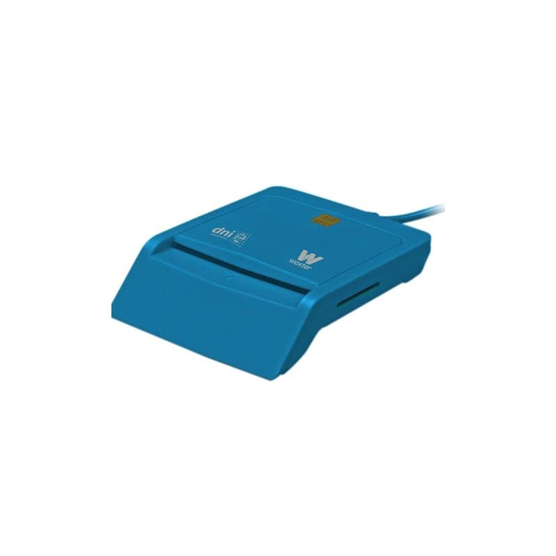 Woxter PE26-146 Intérieur Bleu lecteur de cartes à puce - lecteurs de cartes à puce (USB 2.0, Windows 10 Education, Windows 10 E