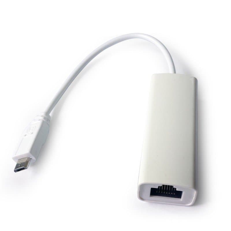 Gembird NIC-MU2-01 carte réseau Ethernet 100 Mbit/s - Cartes réseau (Avec fil, Micro-USB, Ethernet, 100 Mbit/s, Blanc)