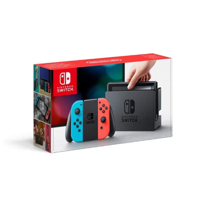 Console Nintendo Switch avec Joy-Con - rouge néon/bleu néon