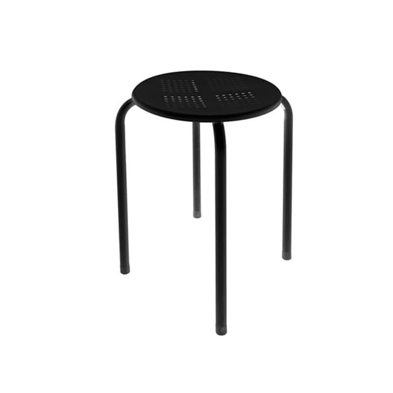 Tabouret en métal Robuste et Stable VELLEMAN - FP135B avec Assise en Plastique - SCH 177503