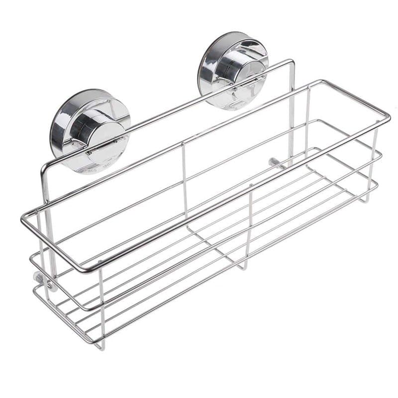Serviteur de Douche Acier Inoxydable ,Etagère Sans Forage Panier Rangement Douche Murale Organiseur Rack pour Cuisine de Salle d