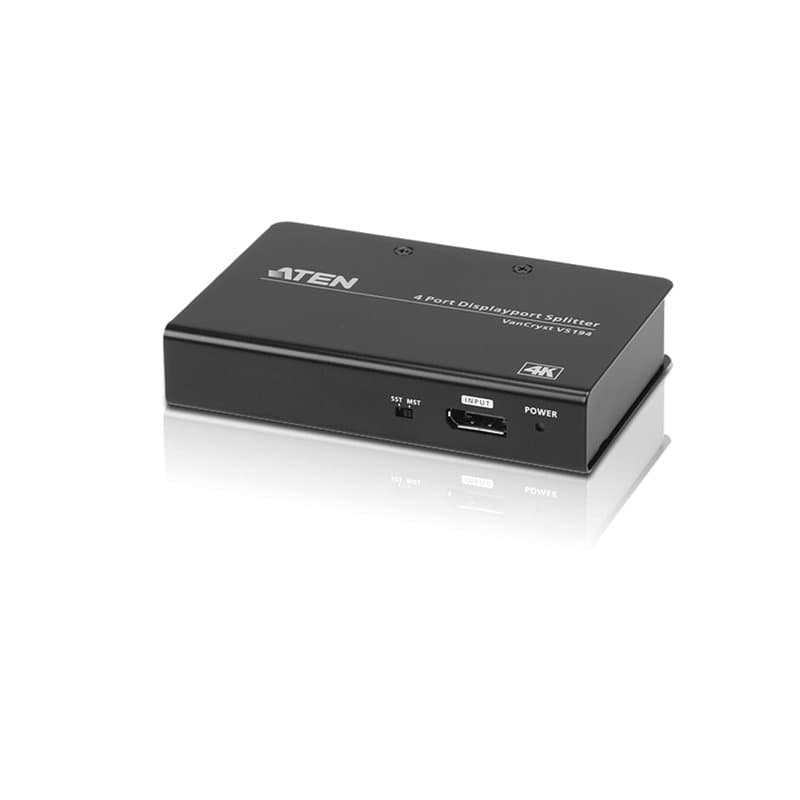 ATEN True VS192 Répartiteur DisplayPort 4K 2 Ports, 4096 x 2160/3840 x 2160 @ 60 Hz, Prend en Charge Le Mode MST/Extend et Le Mo