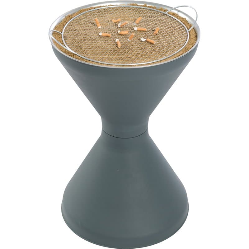Turk 22110 Diabolo support Cendrier, plastique, gris clair