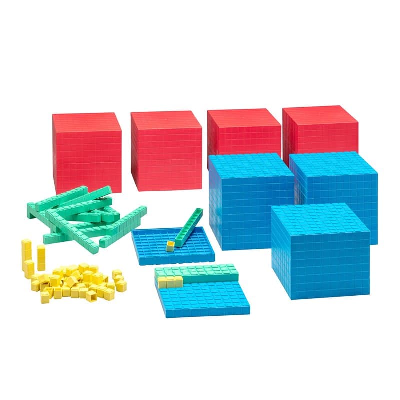 WISSNER® AKTIV lernen - Set de calcul décimal pour la Classe, 184 pces en BTE Carton - RE-Plastic®