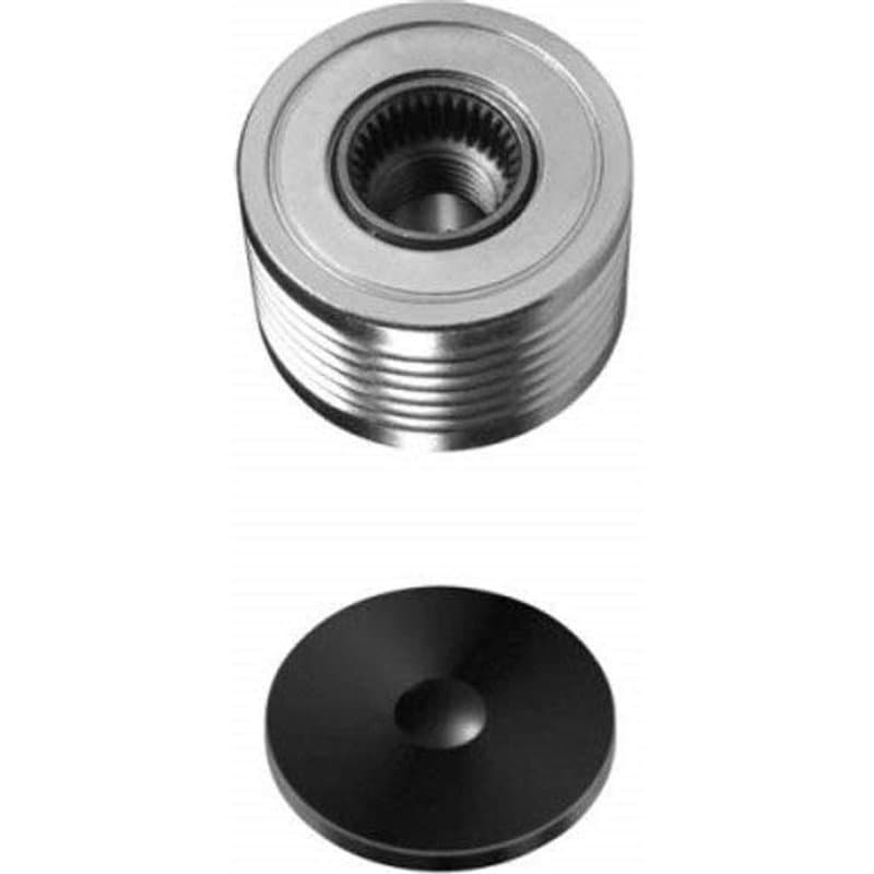 HELLA 9XU 358 038-211 Poulie roue libre, alternateur - Filetage: M16x1,5 - Nombre de gorges: 6 - avec cache