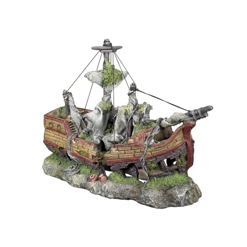 Nobby Aqua Ornaments Galeone Collier de Bateau 42 x 16,5 x 27,5 cm