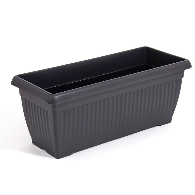 Terra boite a fleurs en plastique, largeur 70 cm, anthracite couleur