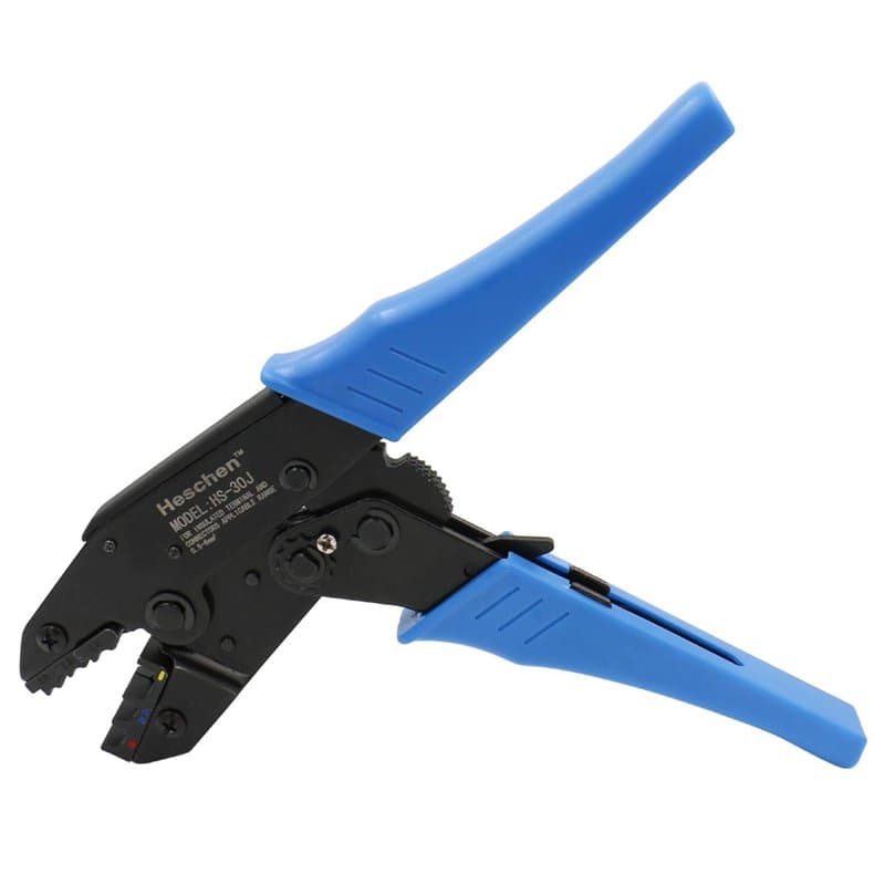 Heschen Pince à sertir à cliquet, HS-30J, outils de sertissage isolés pour cosses de câble, utilisation pour 1-2,5-6 mm² (20-10