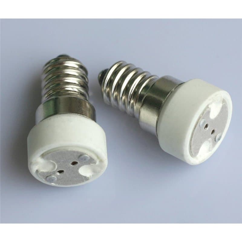 ShuoHui Lot de 2 adaptateurs E14 vers G4 MR16 GU5.3 pour lampe LED ou halogène 230 V