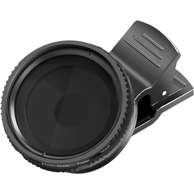 NEEWER Filtre ND pour objectif de téléphone portable variable à clipser, filtre ND2-ND400 réglable à densité neutre de 37mm, com