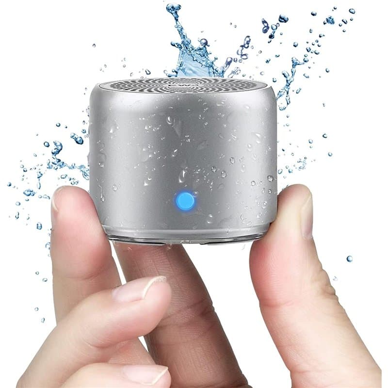 Ewa Etui De Voyage Inclus, A106 Mini Enceinte Bluetooth Portable Actif avec Basse Extra, Autonomie 12hrs, étanchéité IP67, Mini
