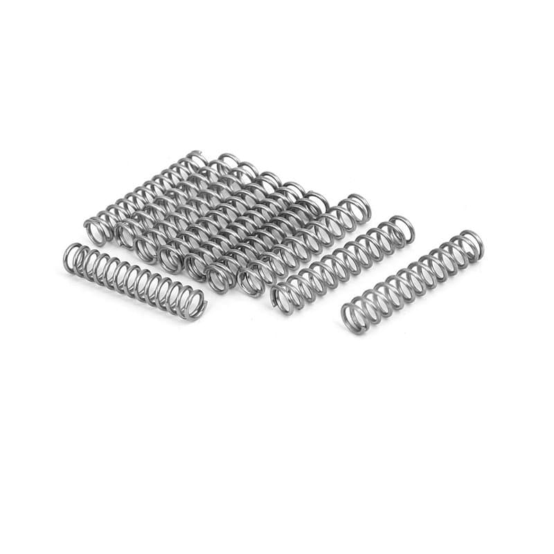 sourcing map Ressort de Compression 0.7mmx5mmx25mm 304 Acier Inoxydable 10pcs