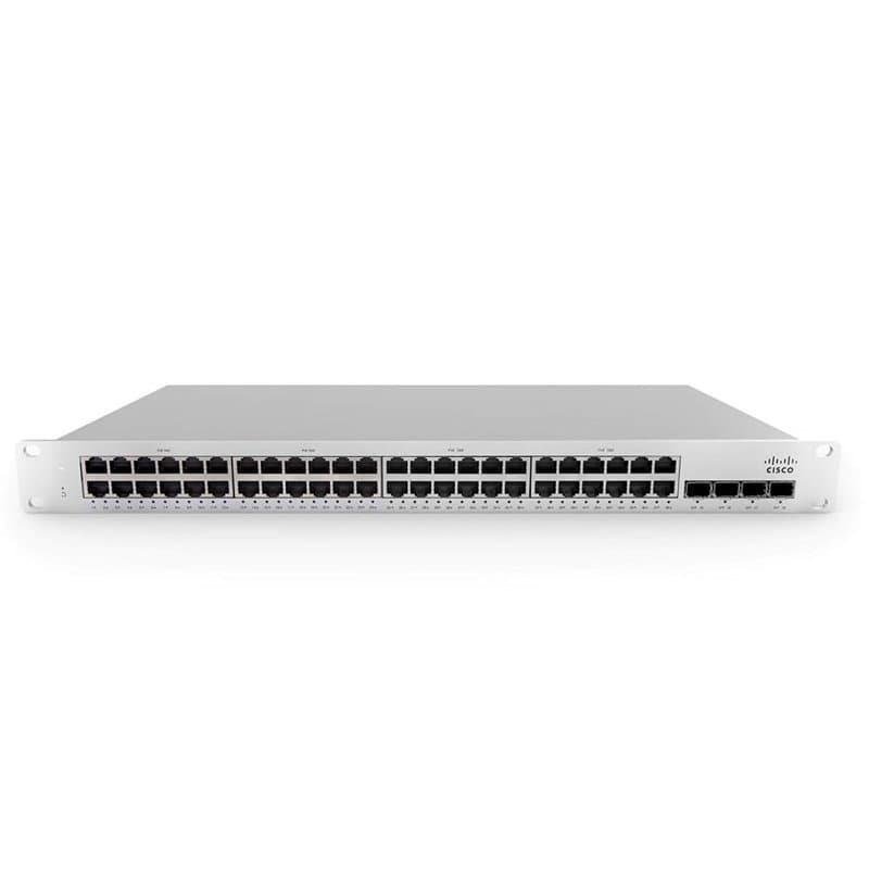 CISCO Meraki Cloud Managed MS210-48FP - Commutateur - 48 x 1000Base-T + 4 x Gigabit SFP (Liaison Montante) - PoE+ (740 W)
