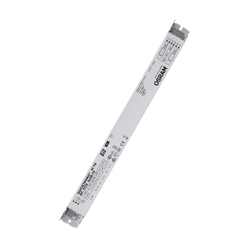 ballast électronique - osram quicktronic qt fit8 - 2 x 58 à 70w - 220 à 240 volts - osram 151932