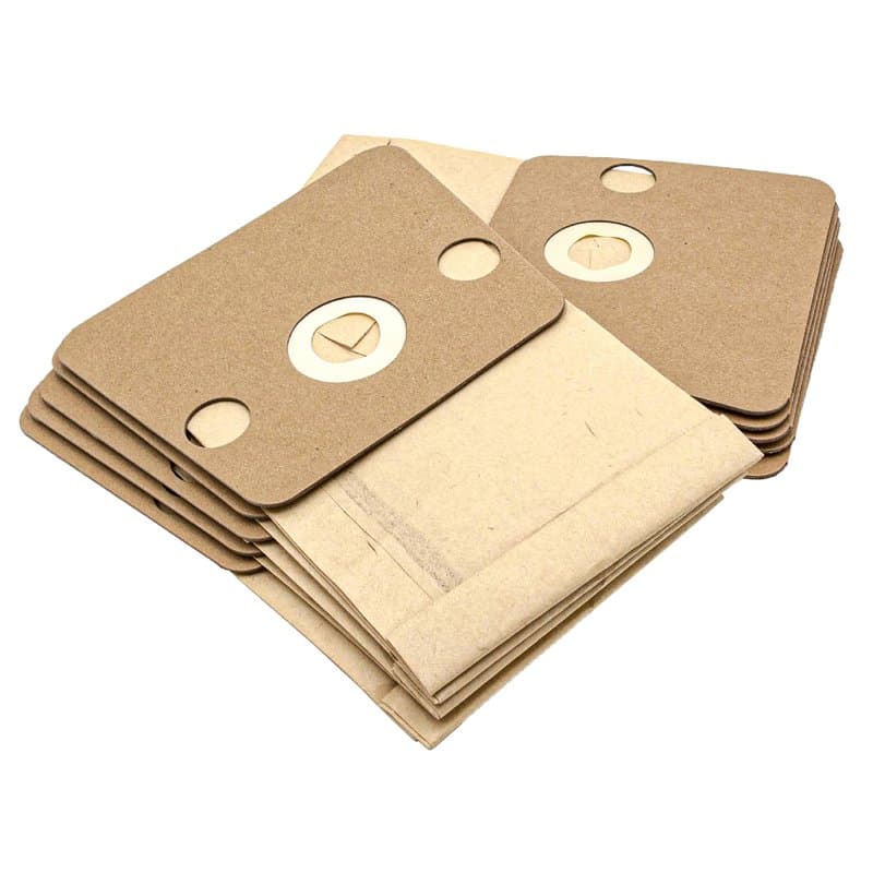 vhbw 10x Sacs compatible avec Rowenta RO 420, 425, 430, 450, 455, 460 aspirateur - papier, 22cm x 16,5cm, couleur sable