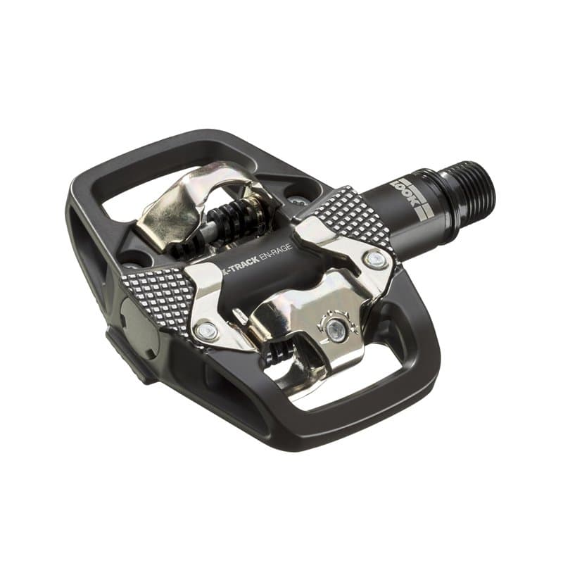 LOOK Cycle - Pédales VTT X-Track en-Rage - Mécanisme Compatible au Standard SPD - Corps en Aluminium - Grandes Surfaces d'Appui