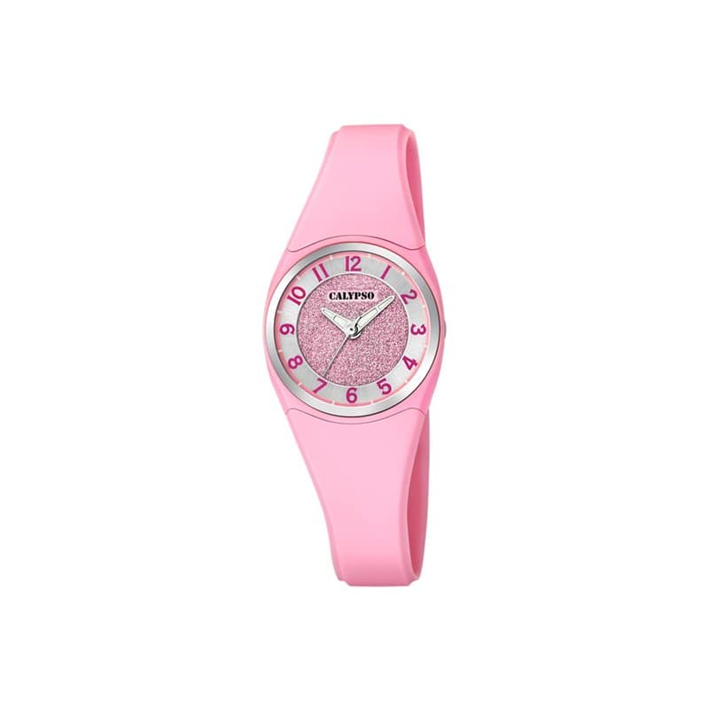 Montre Calypso pour Femme K5752/2 Trendy Boîtier en Plastique Multi Bracelet en Plastique Rose