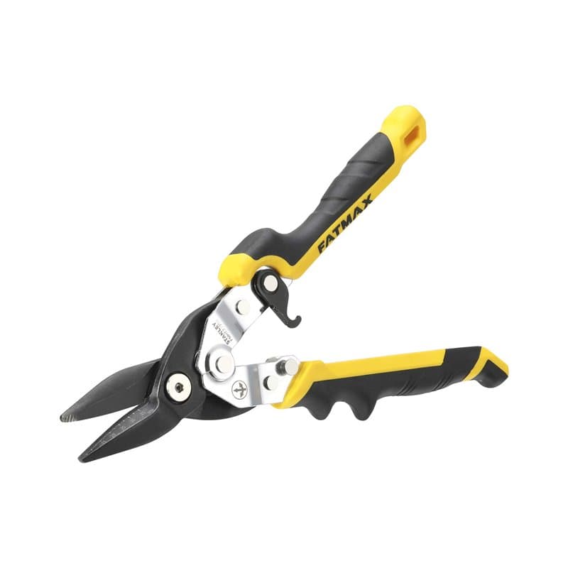 STANLEY FMHT73756-0 Cisailles Coupes Tôle Coupe droite FatMax Pro - ERGO, Gris